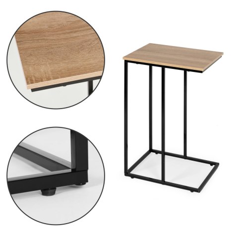 Mobilny Stolik Pomocniczy Boczny Pod Laptopa Metalowy Stelaż Modernhome