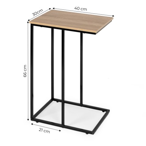 Mobilny Stolik Pomocniczy Boczny Pod Laptopa Metalowy Stelaż Modernhome