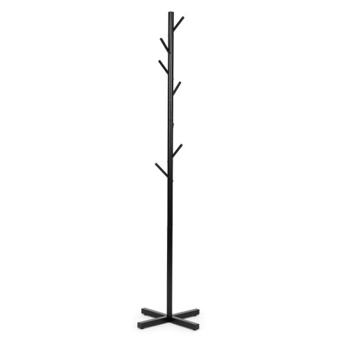 Stojący Wieszak Na Ubrania Prosty Metalowy 7 Haczyków 177 Cm Modernhome