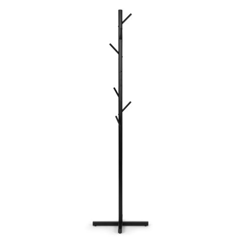 Stojący Wieszak Na Ubrania Prosty Metalowy 7 Haczyków 177 Cm Modernhome