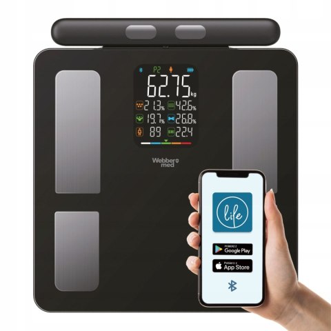 Waga Łazienkowa Analityczna 15 Parametrów Apple Health Google Fit Scala Webber