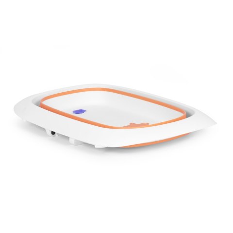 Wanienka Dla Dzieci Wanna Pomarańczowa Składana Z Odpływem 81 Cm - Krówka Ecotoys