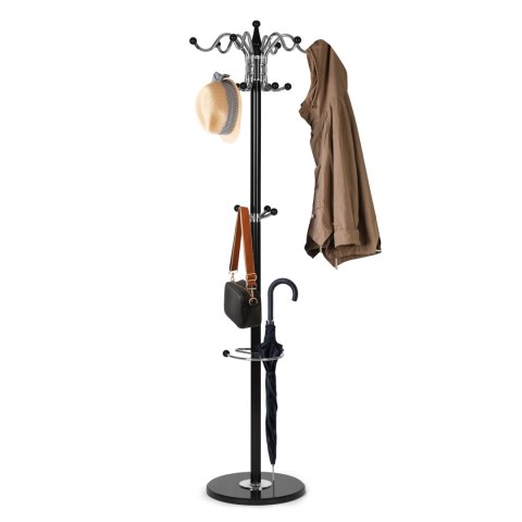 Wieszak Na Ubrania Stojący 16 Haczyków Metal 172 Cm Modernhome