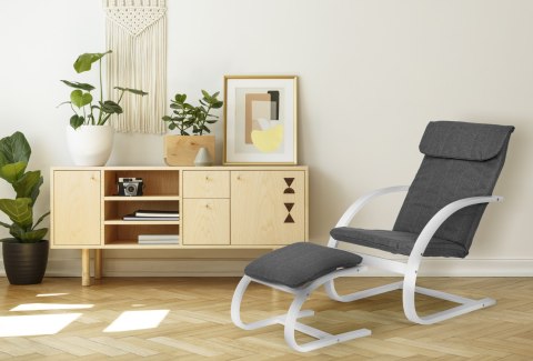 Fotel Fiński Bujany Z Podnóżkiem Finka Leżanka Do Salonu Modernhome