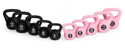 Kettlebell Kettle 10 Kg Do Ćwiczeń Hantla Kula Odważnik Obciążenie Ciężar Fitness Różowy Modernhome