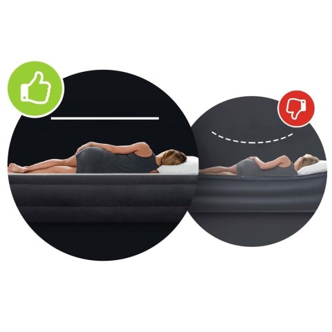 Materac Dmuchany Do Spania 203x152 Cm Dwuosobowy Łóżko Intex 64143
