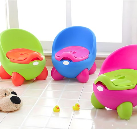 Nocnik Toaleta Sedes Dla Dzieci Wyjmowany Wkład Antypoślizgowe Nóżki Różowo-Zielony Ecotoys