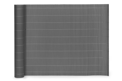 Dwustronna Mata Bambusowa 100x500 Cm Na Balkon Taras Ogrodzenie Antracyt Multigarden