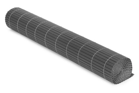 Dwustronna Mata Bambusowa 100x500 Cm Na Balkon Taras Ogrodzenie Antracyt Multigarden