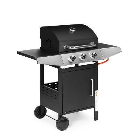 Grill Gazowy Ogrodowy 10.2 Kw Duży Ruszt 3 Palniki Termometr Reduktor Multigarden