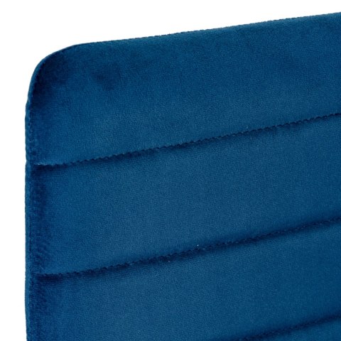 Krzesła Z Wyprofilowanym Oparciem- Velvet Niebieski - 4 Sztuki