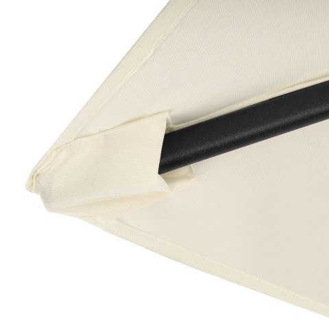 Składany Parasol Ogrodowy Balkonowy Regulowany 210 Cm Beżowy