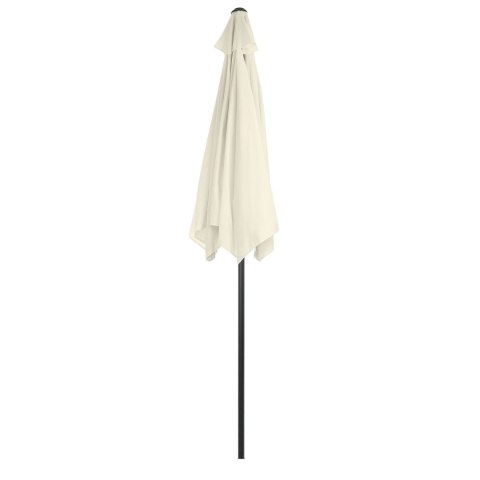 Składany Parasol Ogrodowy Balkonowy Regulowany 210 Cm Beżowy