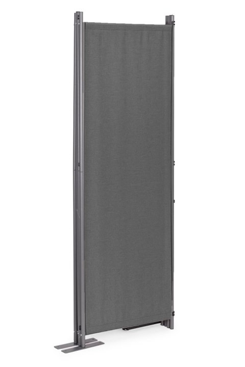 Składany Parawan Ogrodowy Pokojowy 4-Panelowy 167x216 Cm Szary Multigarden