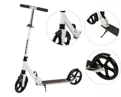 Hulajnoga Miejska Dla Dzieci I Młodzieży Składana Regulacja Wysokości 95-105 Cm Koła 200 Mm