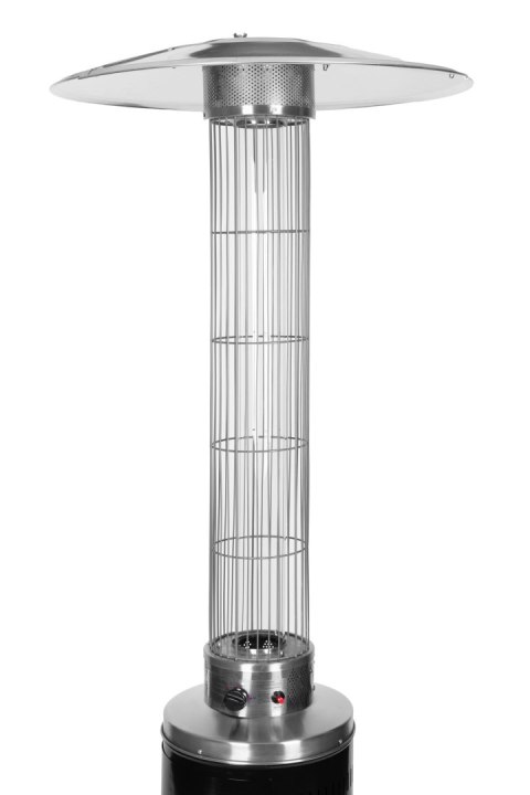 Ogrzewacz Parasol Gazowy Grzejnik 9 Kw Szklany Na Ogród Patio Reduktor Wąż Pokrowiec Multigarden