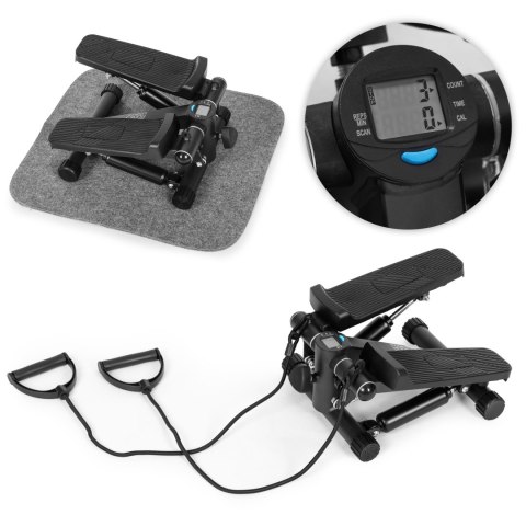 Stepper Z Ekspanderami Do Ćwiczeń Fitness Licznik Wyświetlacz Modernhome