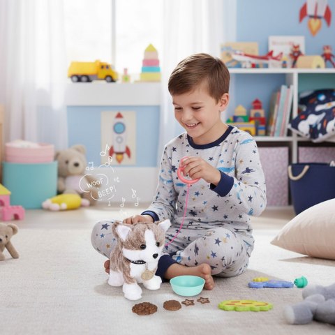 Interaktywny Piesek Na Smyczy Husky Chodzi I Merda Ogonem Melodyjki