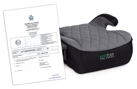 Podkładka Samochodowa Siedzisko Dla Dzieci I-Size Wzrost 125-150 Cm Uchwyt Na Napoje Ecotoys