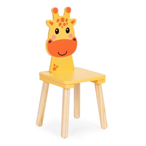 Zestaw Mebli Dla Dzieci Stolik + 2 Krzesła Żyrafa Ecotoys