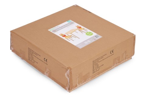 Zestaw Mebli Dla Dzieci Stolik + 2 Krzesła Żyrafa Ecotoys