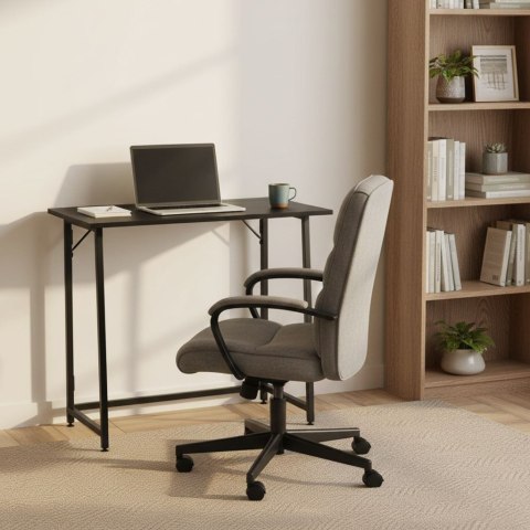 Biurko Komputerowe Składane 80x45 Cm Stolik Pod Laptopa Czarne Modernhome