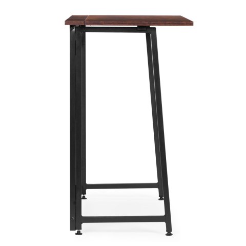 Biurko Komputerowe Składane 80x45 Cm Stolik Pod Laptopa Loft Postarzany Orzech Modernhome