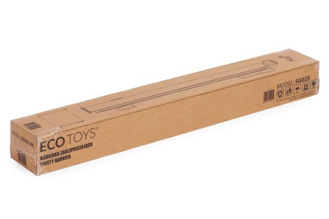 Bramka Barierka Roleta 160 Cm Ochronna Zabezpieczająca Na Schody I Drzwi Szara Ecotoys