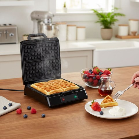 Gofrownica Na 4 Gofry Nieprzywierająca Powłoka 1080-1300w Kaden