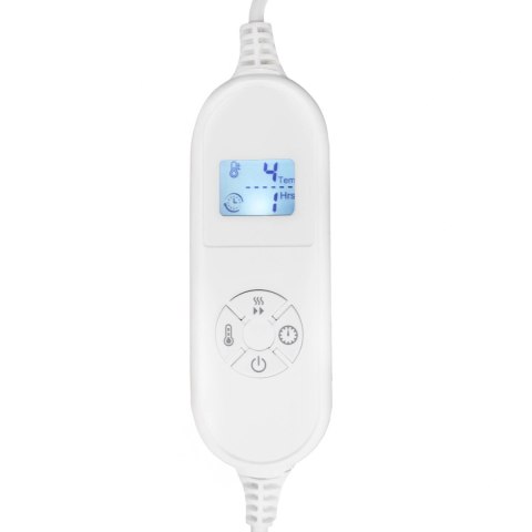 Koc Elektryczny Dwustronny 120x160 Cm Mata Grzewcza Regulacja Temperatury Pilot