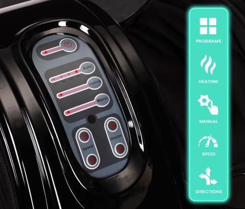 Masażer Elektryczny Do Stóp I Nóg Z Funkcją Grzania Refleksologia 4 Tryby Pilot 40w Modernhome