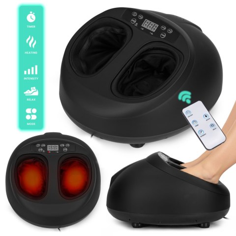 Masażer Elektryczny Do Stóp Z Funkcją Grzania Refleksologia 3 Tryby Pilot 40w Modernhome