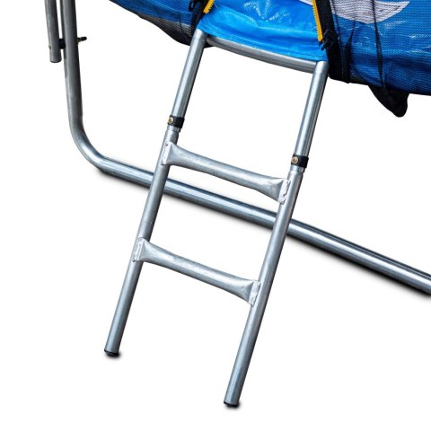 Trampolina Ogrodowa Z Siatką Zewnętrzną O Średnicy 8 Ft 244-252 Cm + Drabinka