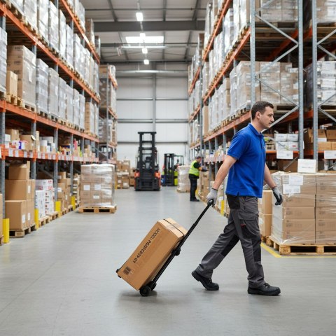 Wózek Transportowy Magazynowy Składany Ręczny Młynarka 30 Kg Modernhome
