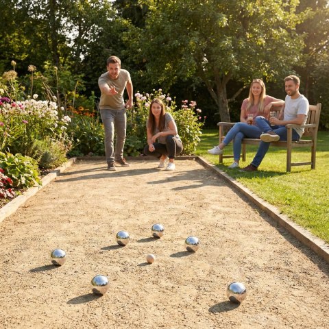 Zestaw Do Gry W Bule Kule Boules Petanque 8 Szt. + Walizka I Akcesoria