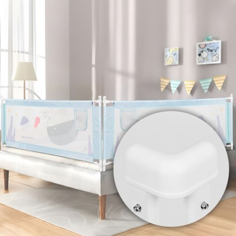 Barierka Ochronna Na Łóżko 200 Cm Osłona Zabezpieczenie Dla Dzieci Ecotoys