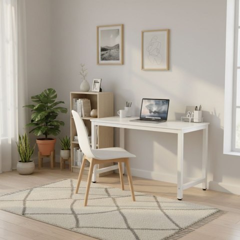 Biurko Komputerowe Szkolne Stół 120x60 Cm Białe Modernhome