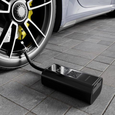 Pompka Rowerowa Elektryczna Kompresor Do Opon Powerbank 6000mah Latarka Led