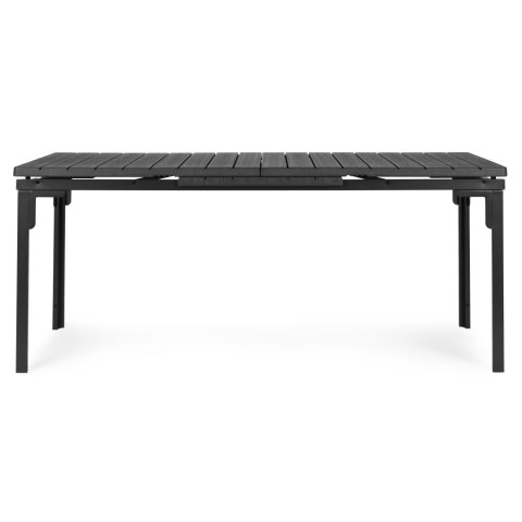 Stół Ogrodowy Rozkładany 180-240 Cm Do 12 Os. Stal Hdpe Szary Multigarden