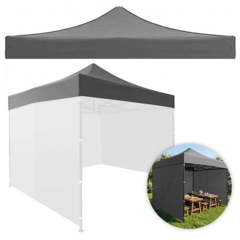 Dach Poszycie 3x3 M Do Namiotu Pawilonu Ogrodowego 420d Pvc Szary Multigarden
