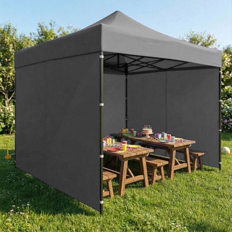 Dach Poszycie 3x3 M Do Namiotu Pawilonu Ogrodowego 420d Pvc Szary Multigarden