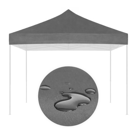 Dach Poszycie 3x3 M Do Namiotu Pawilonu Ogrodowego 420d Pvc Szary Multigarden