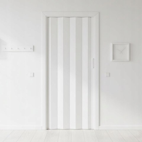Drzwi harmonijkowe 001P BIAŁY MAT - 100 cm