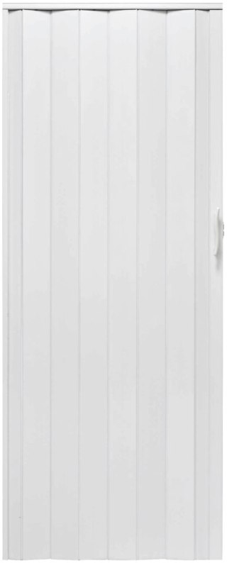 Drzwi harmonijkowe 001P BIAŁY MAT - 90 cm