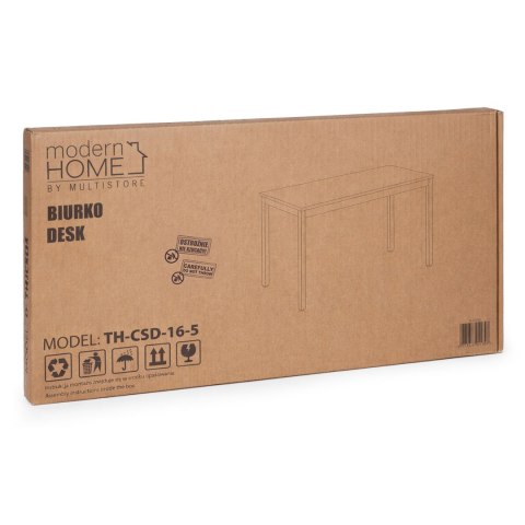 Stół Do Kuchni Jadalni Dla 4-5 Osób Biurko Komputerowe 120x60 Cm Jasny Dąb Modernhome