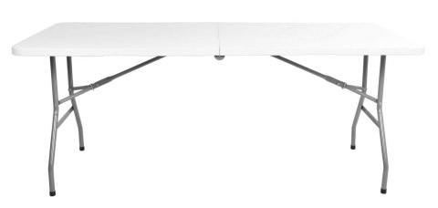 Stół cateringowy FETA WHITE składany w walizkę 180 cm biały