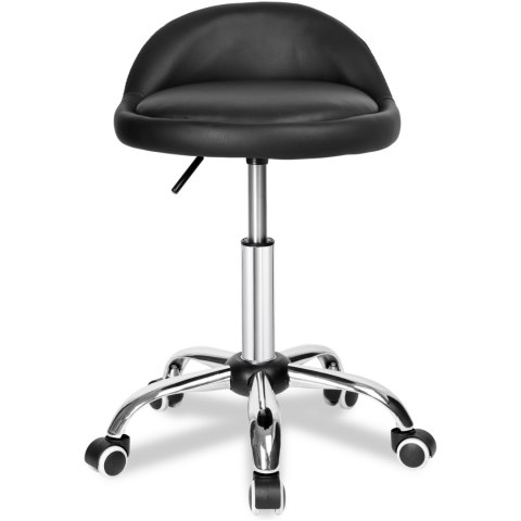 Taboret kosmetyczny fryzjerski LOMO czarny