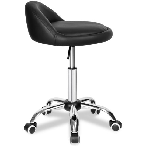 Taboret kosmetyczny fryzjerski LOMO czarny