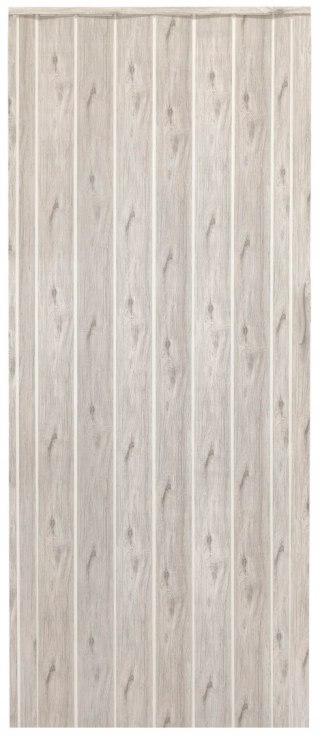 Drzwi harmonijkowe 001P DĄB ALASKA MAT - 80 cm