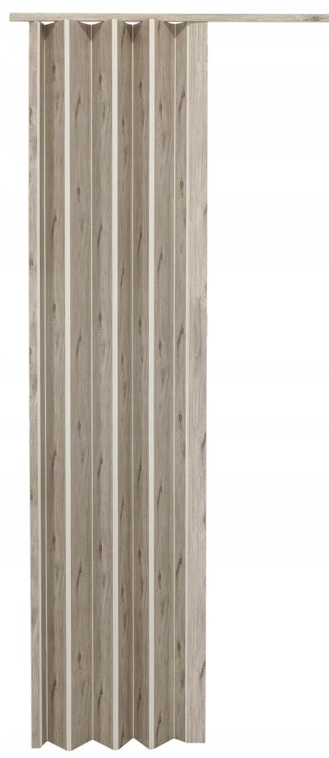 Drzwi harmonijkowe 001P DĄB ALASKA MAT - 90 cm